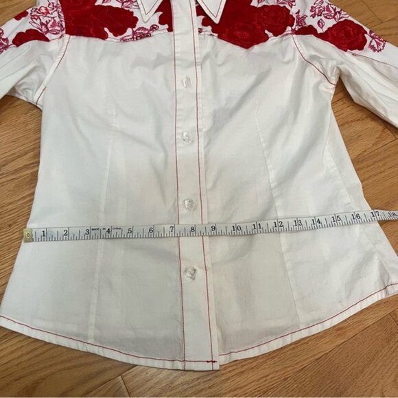 Coastal owgirl ockabilly mbroidered utton own - Picture 9 of 11